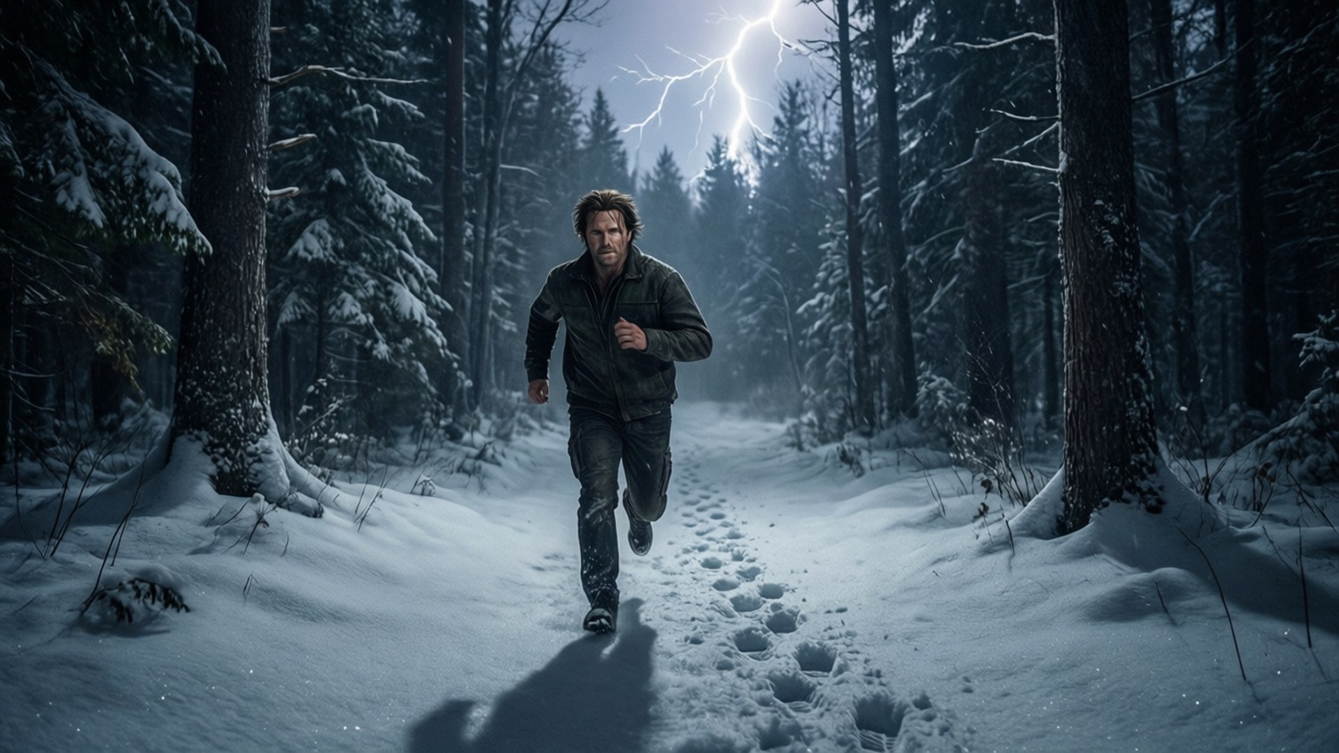 Alan Wake 2, Alan, snow, Full HD Desktop Wallpaper