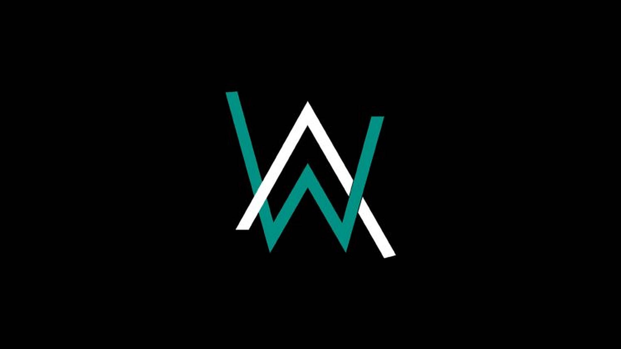 Alan Walker, minimalist logo, white, Full HD Desktop Wallpaper