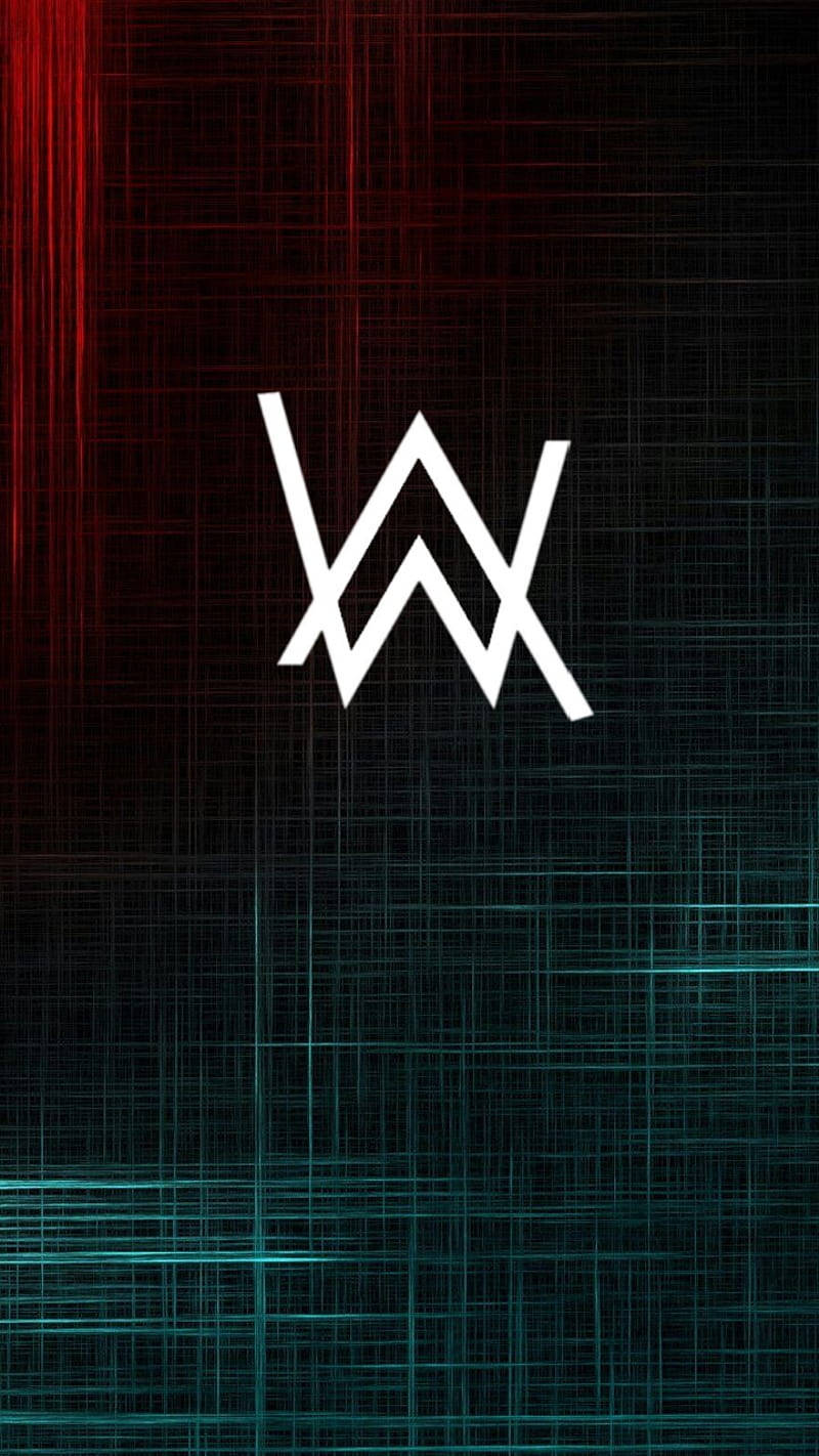 Alan Walker, red, blue, HD Phone Wallpaper