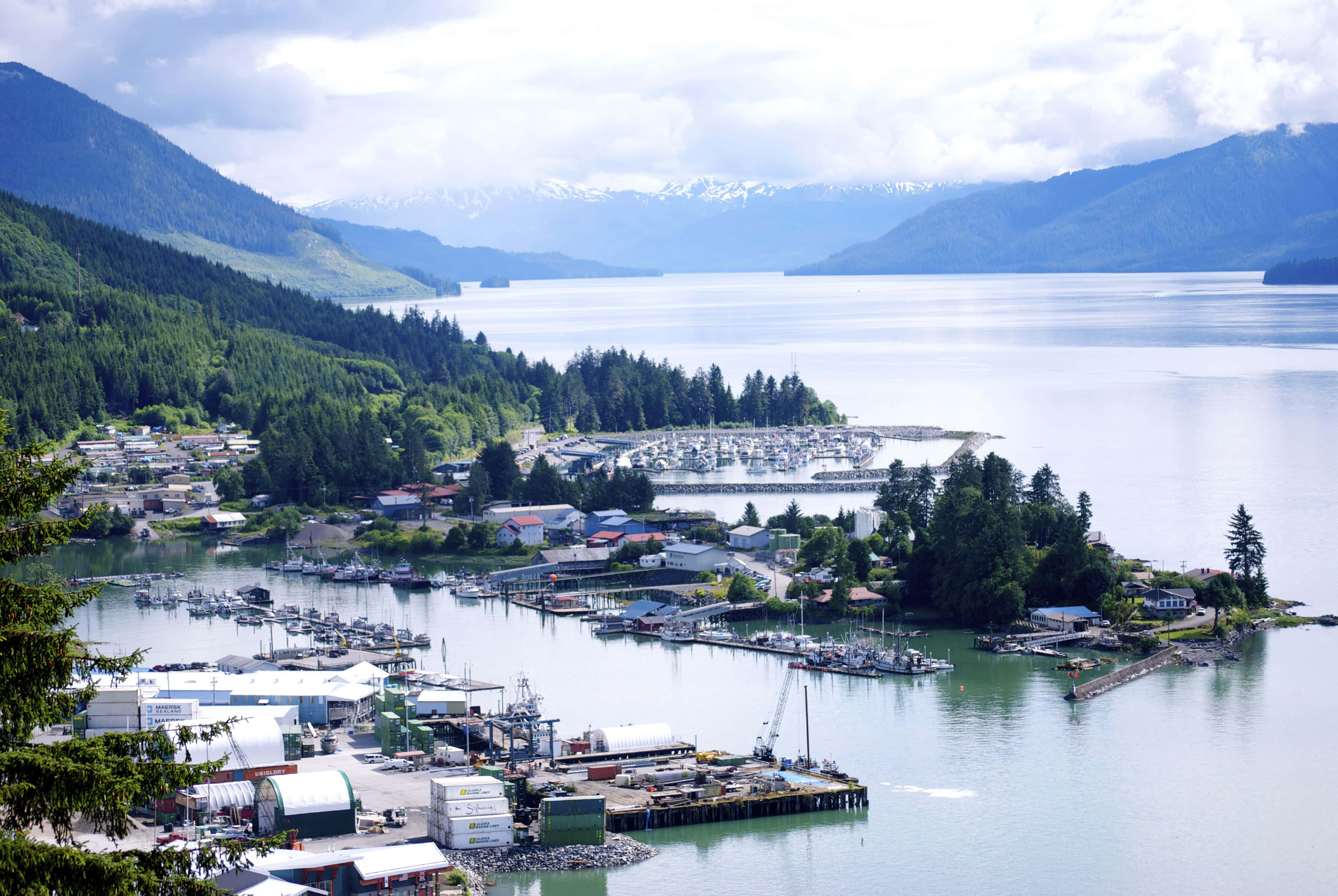 Alaska, coastal town, bay, 4K Desktop Wallpaper