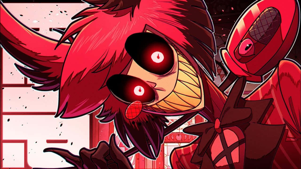 Alastor, Hazbin Hotel, red hair, HD Desktop Wallpaper