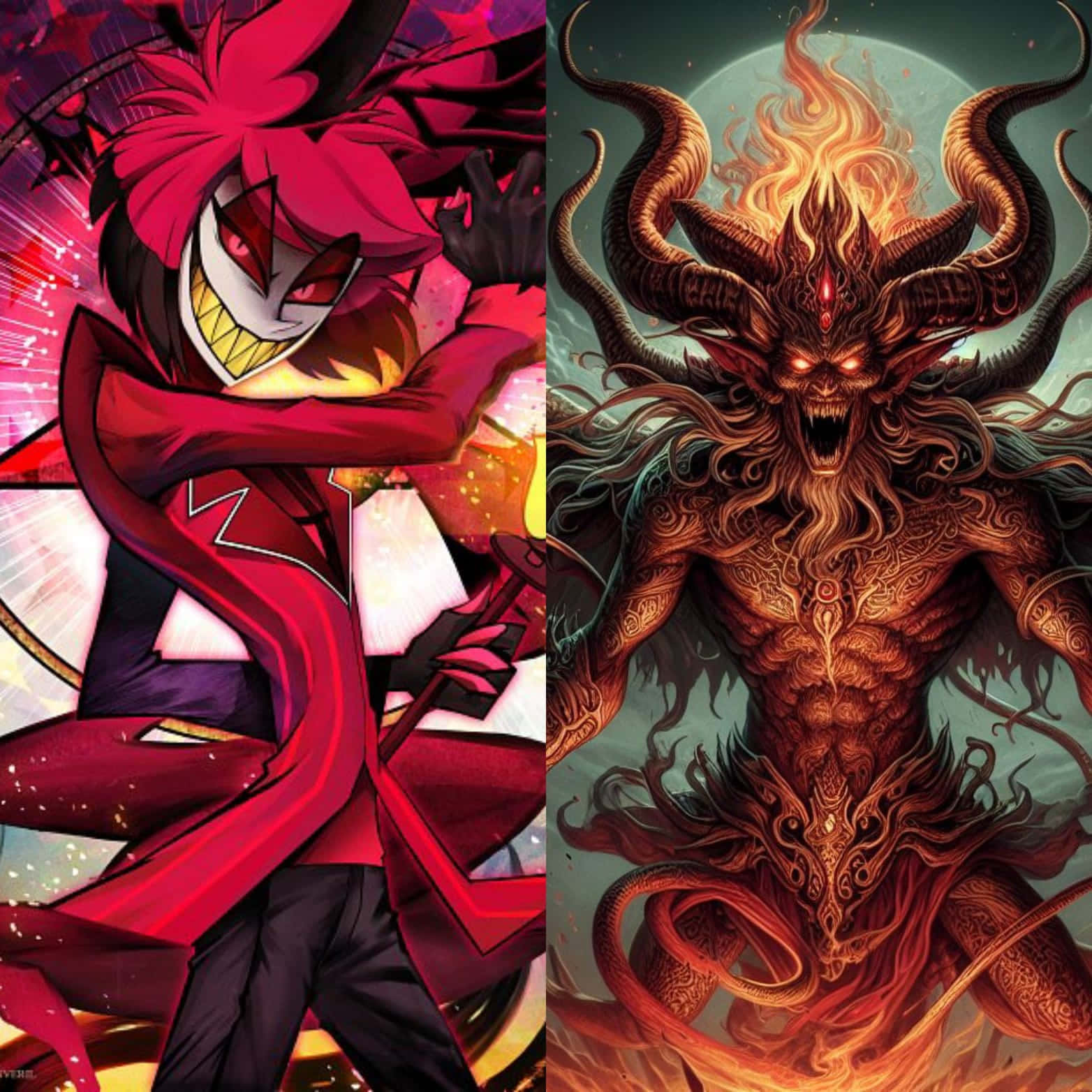 Alastor, demonic entity, red-haired devil, HD Desktop Wallpaper