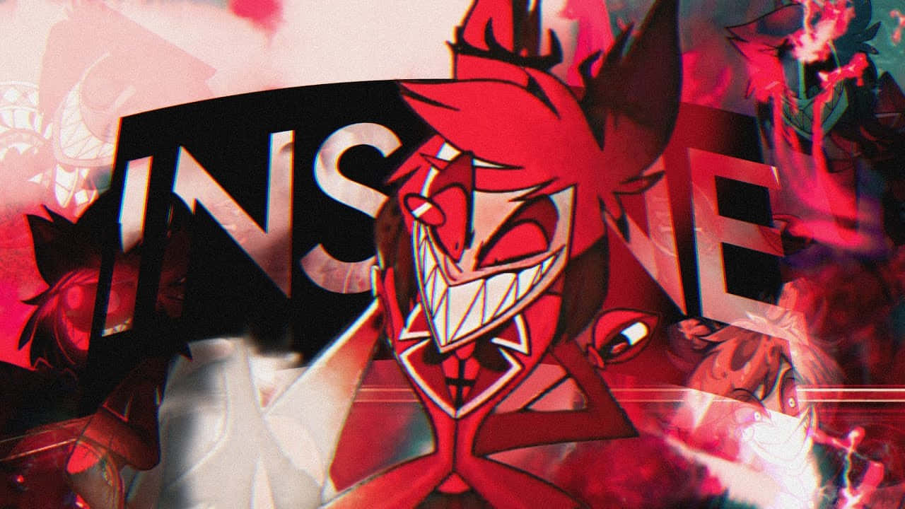 Alastor, Hazbin Hotel, glitch art, HD Desktop Wallpaper