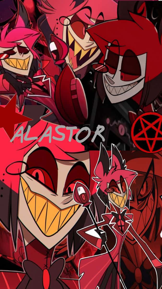 Alastor, Hazbin Hotel, anime-style, SD Phone Wallpaper