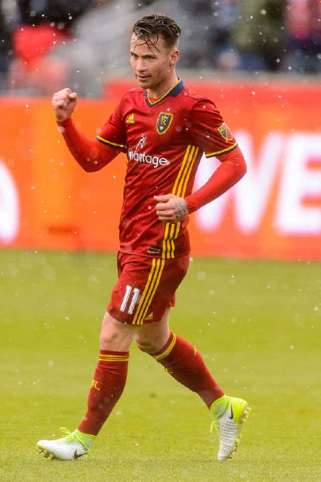 Albert Rusnak, red jersey, number 11, SD Phone Wallpaper