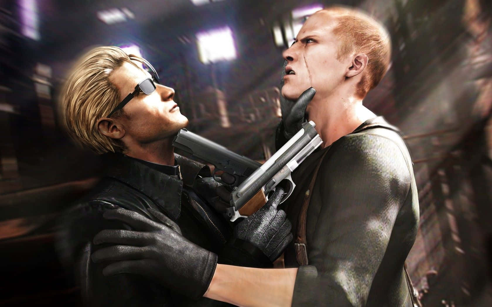 Albert Wesker, sunglasses, gun, HD Desktop Wallpaper