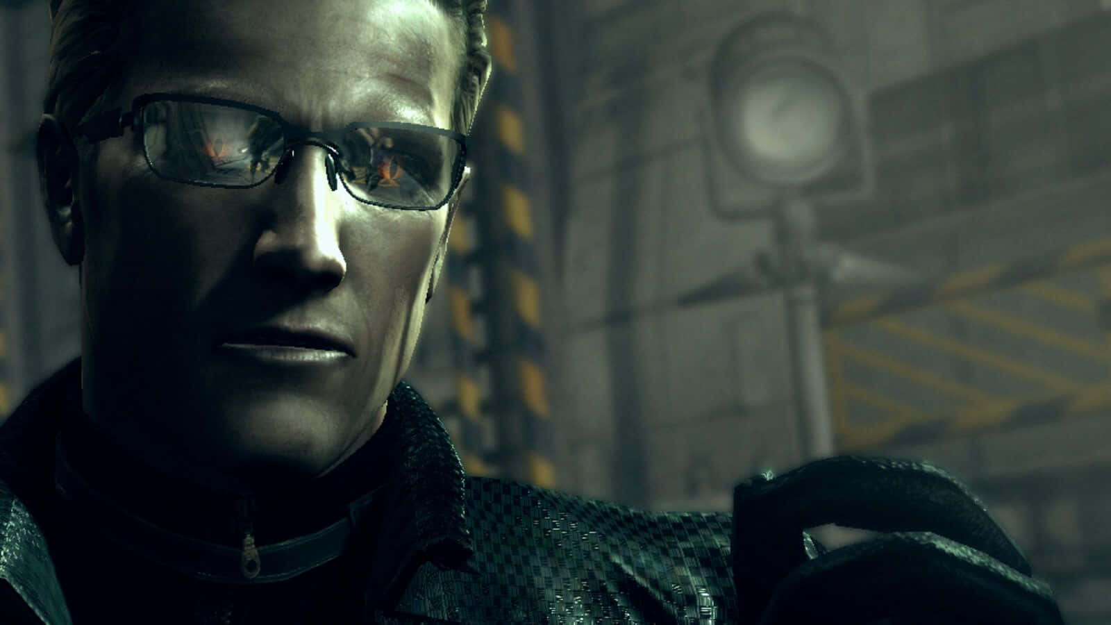Albert Wesker, glasses, red eyes, HD Desktop Wallpaper