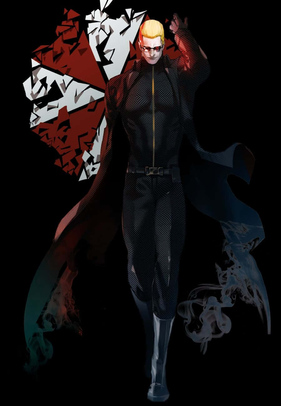 Albert Wesker, anime character, blonde hair, HD Phone Wallpaper