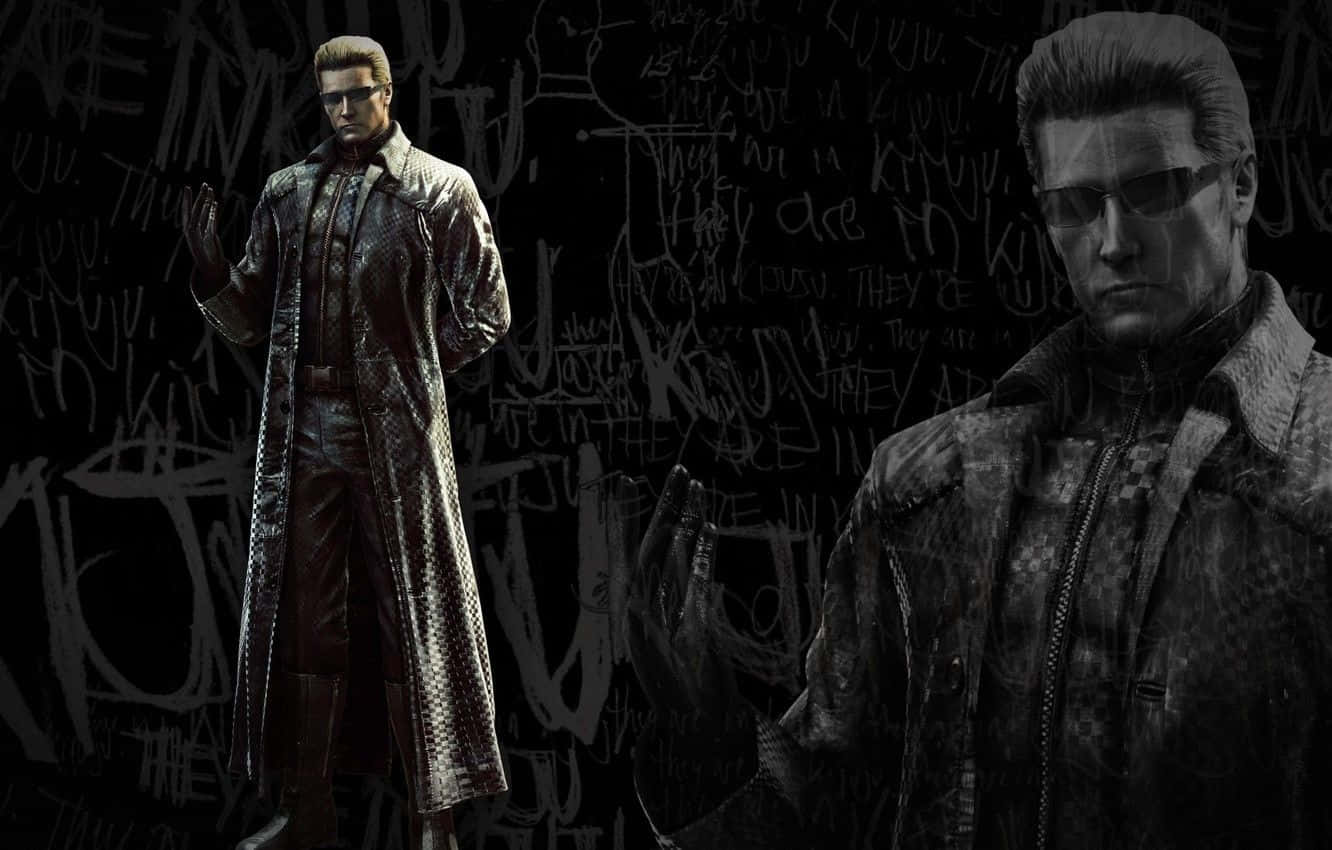 Albert Wesker, trench coats, sunglasses, HD Desktop Wallpaper