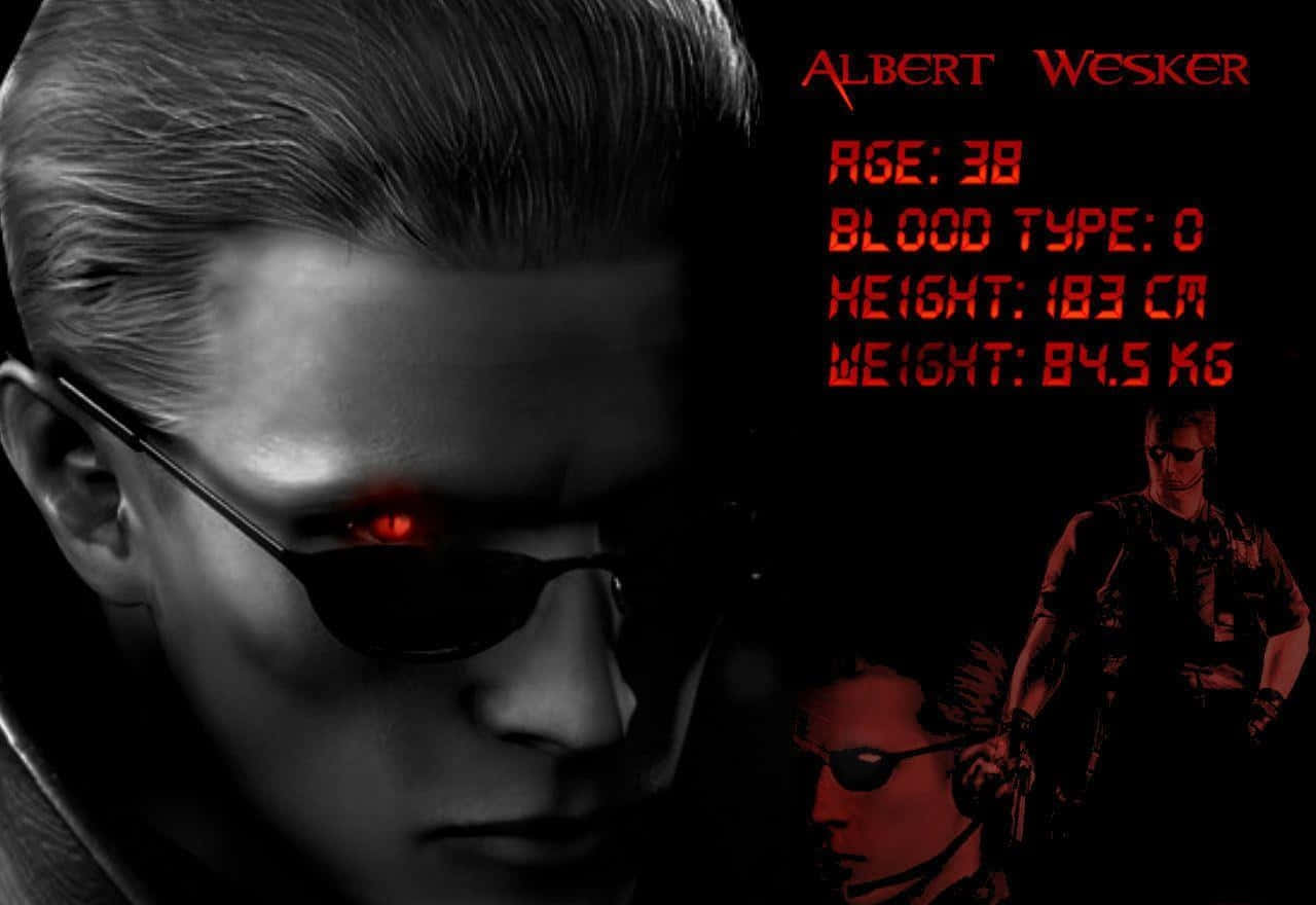 Albert Wesker, sunglasses, glowing red eyes, HD Desktop Wallpaper