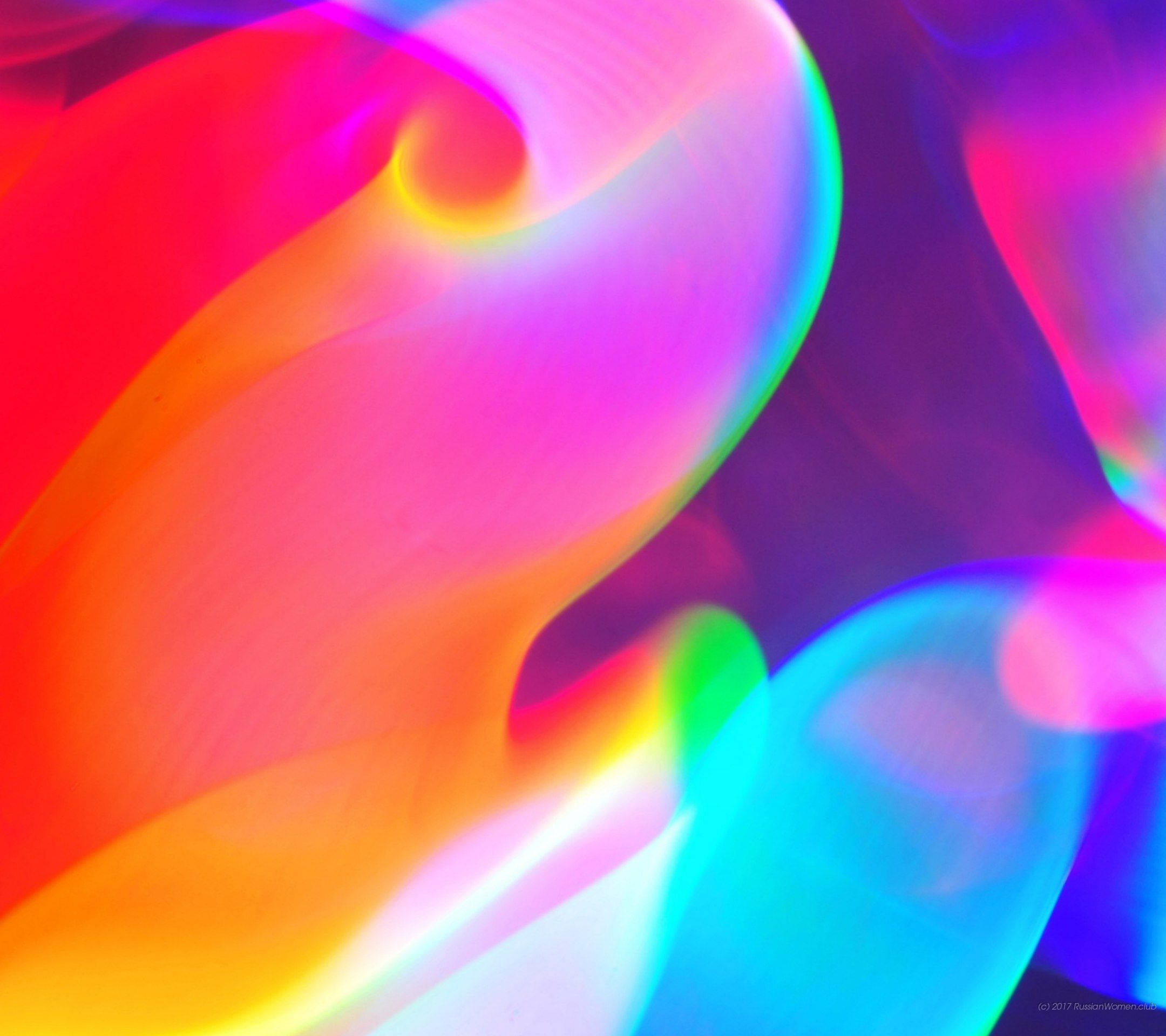 Rainbow Smoke Alcatel, vibrant swirling colors, glowing neon hues, Full HD Desktop Wallpaper