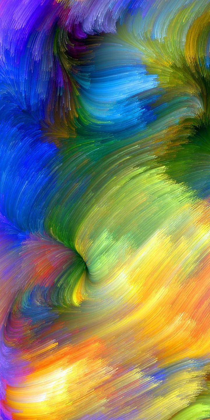 Alcatel, rainbow, blue, HD Phone Wallpaper