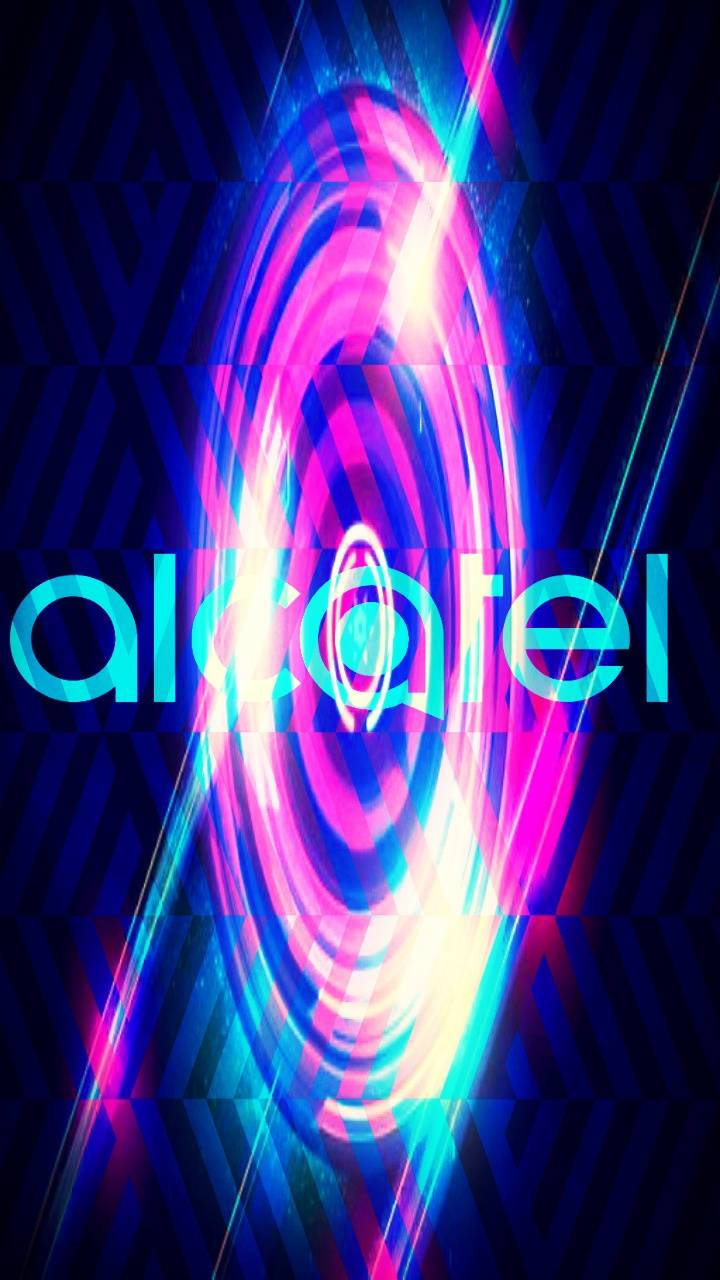 Alcatel, neon spiral, electric pink, HD Phone Wallpaper