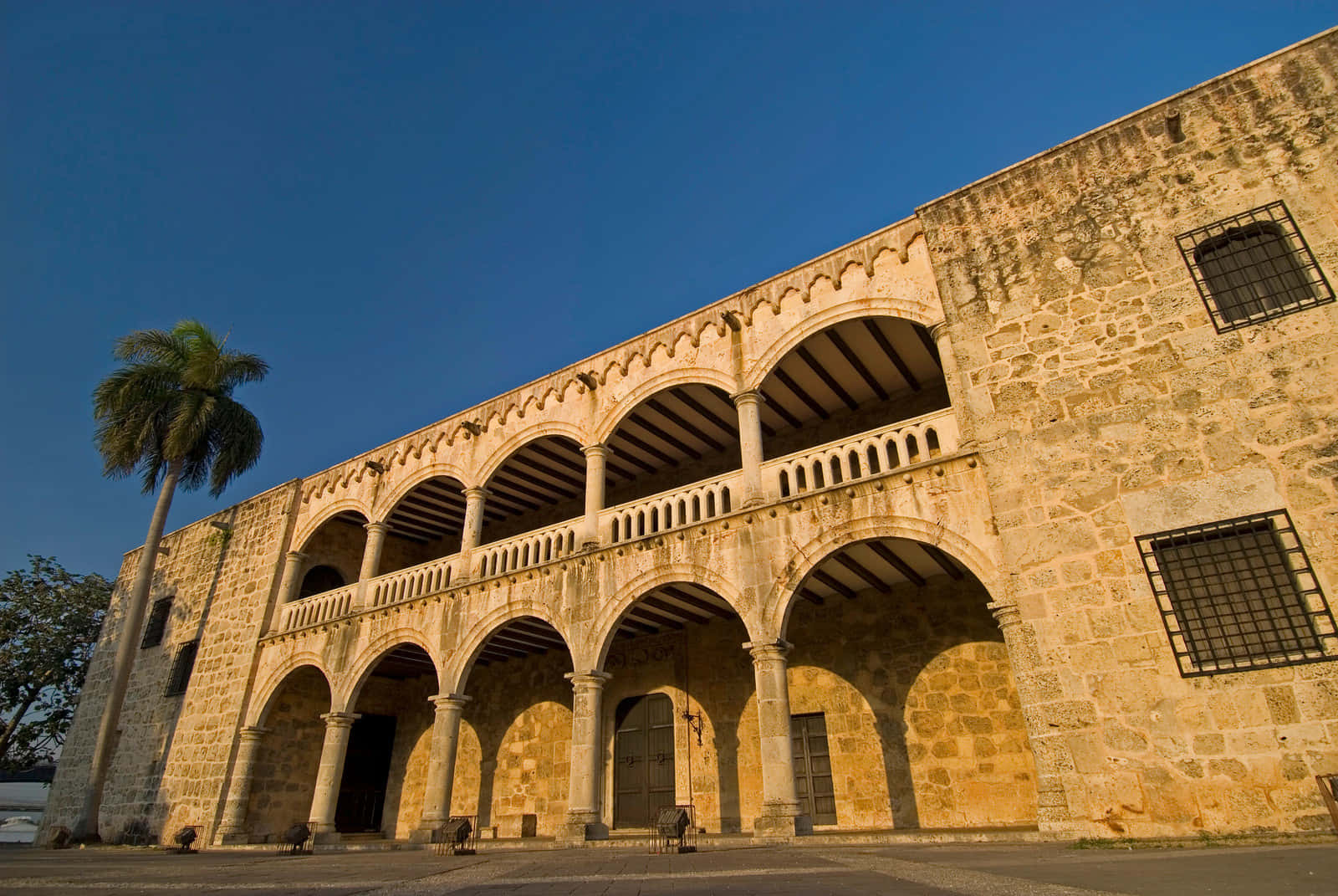 Alcazar de Colon, blue and orange aesthetic, radiant sunset, HD Desktop Wallpaper