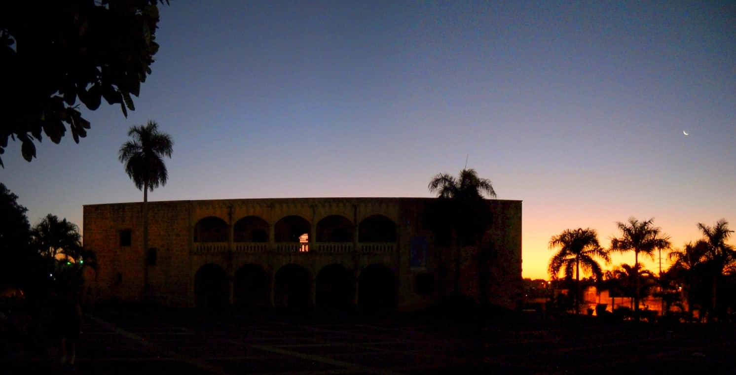 Alcazar De Colon, sunset, twilight sky, HD Desktop Wallpaper