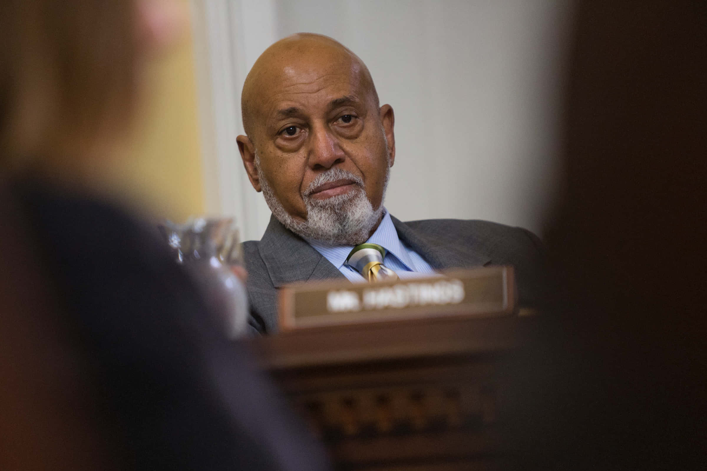 Alcee Hastings, gray beard, suit, Full HD Desktop Wallpaper
