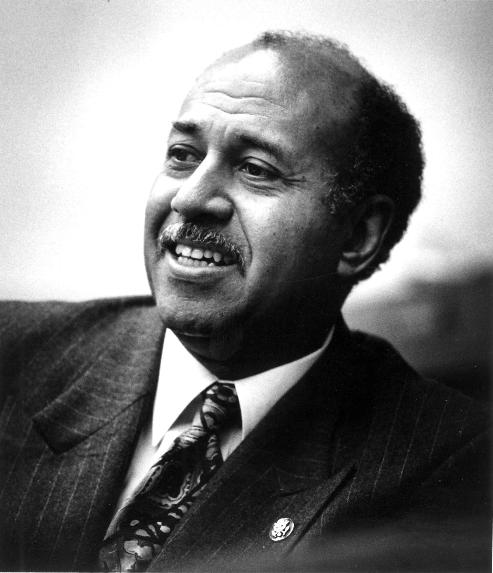 Alcee Hastings, pinstripe suit, patterned tie, Full HD Phone Wallpaper