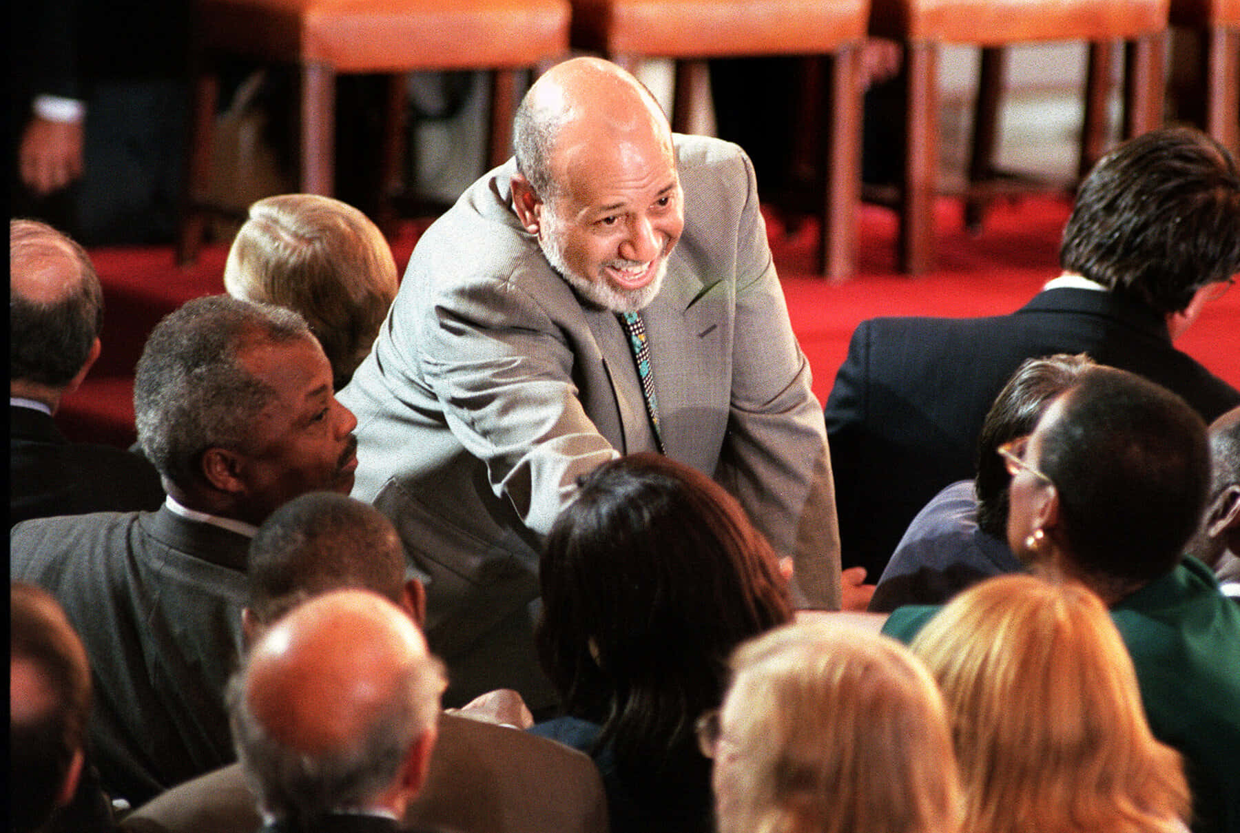 Alcee Hastings, gray suit, red carpet, HD Desktop Wallpaper