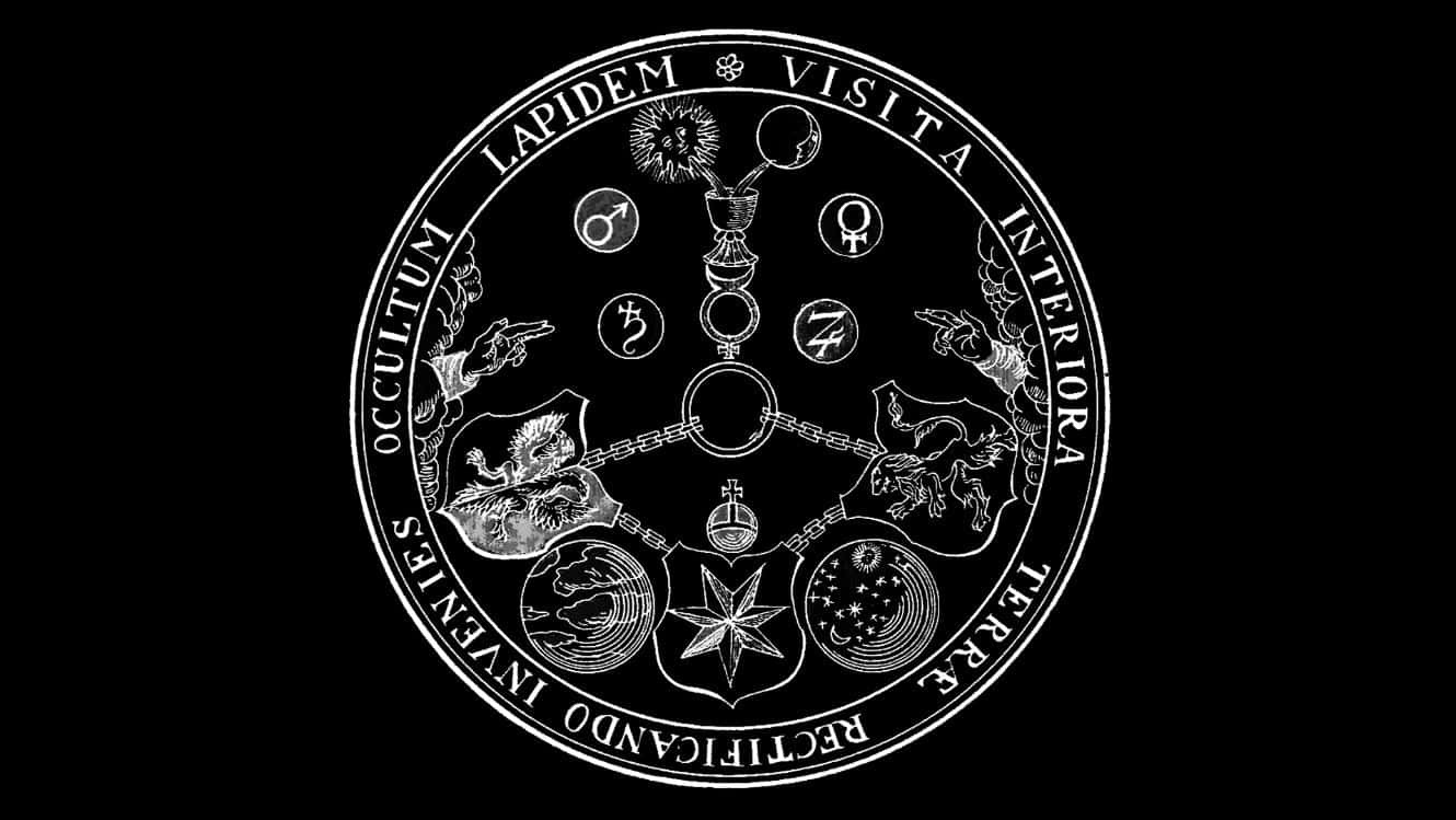 Alchemy, alchemical symbol, Latin text, HD Desktop Wallpaper