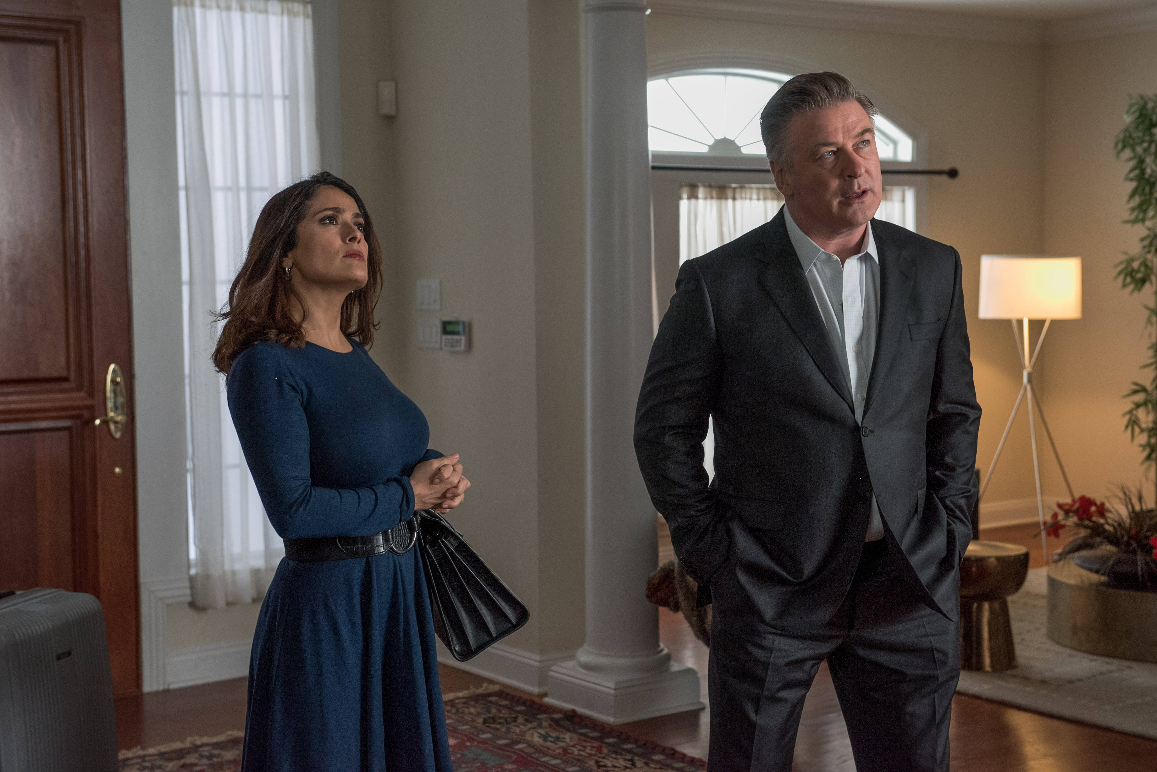 Alec Baldwin, home interior, warmly lit, 2K Desktop Wallpaper