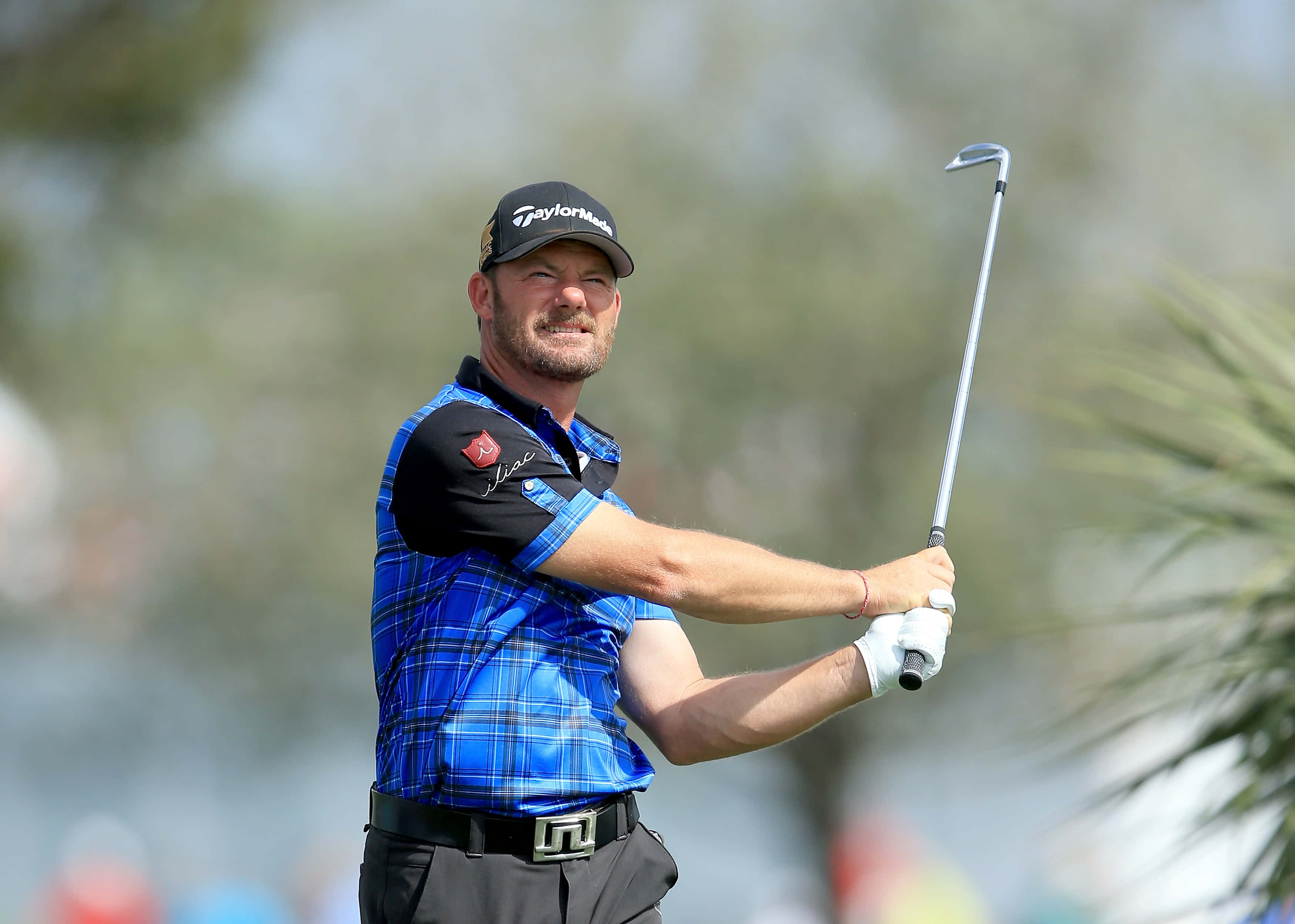 Alex Cejka, blue plaid shirt, golf club, 2K Desktop Wallpaper