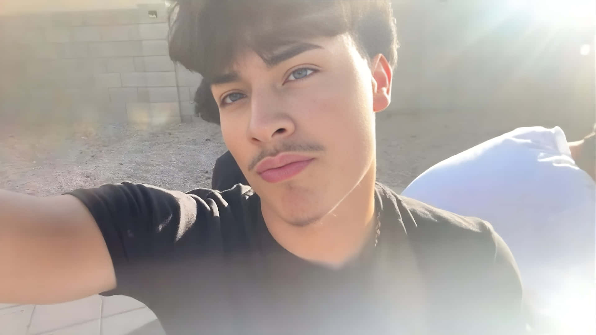 Alex Chino, selfie, outdoors, Full HD Desktop Wallpaper