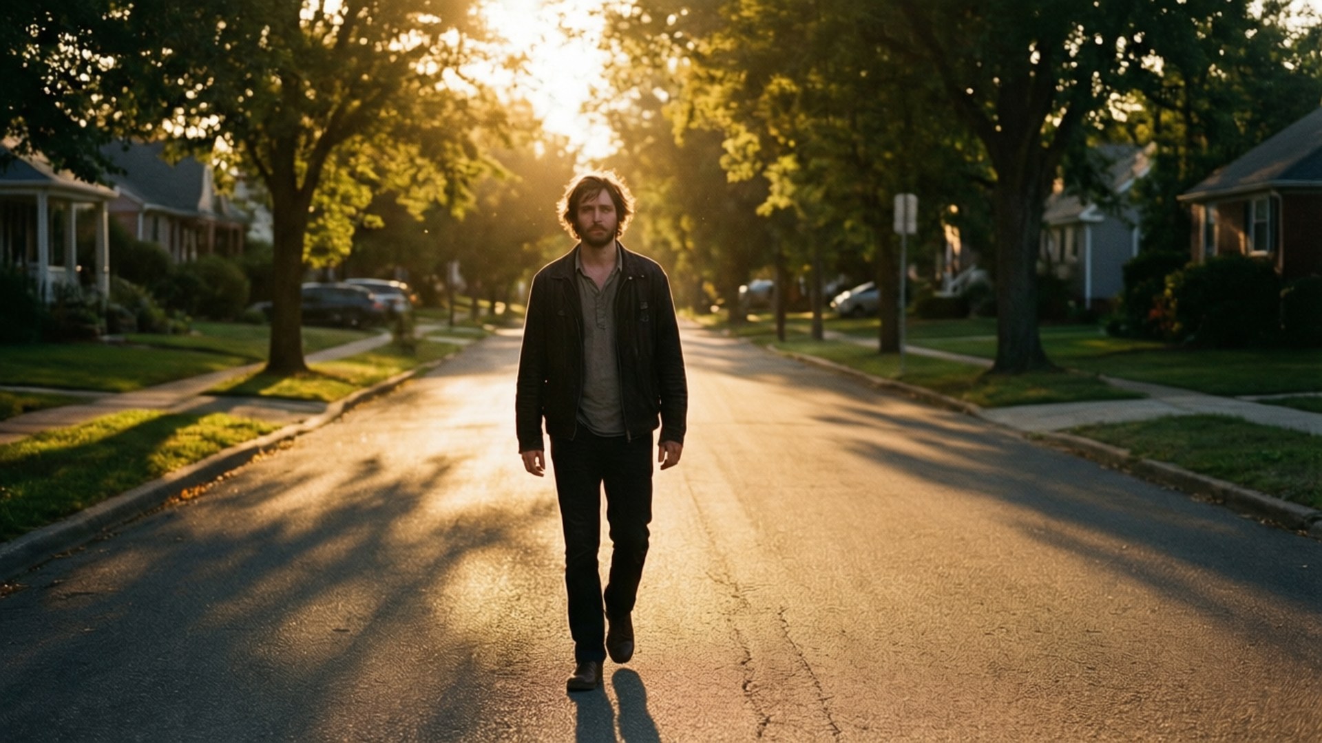 Alex G, sunset, suburbia, Full HD Desktop Wallpaper
