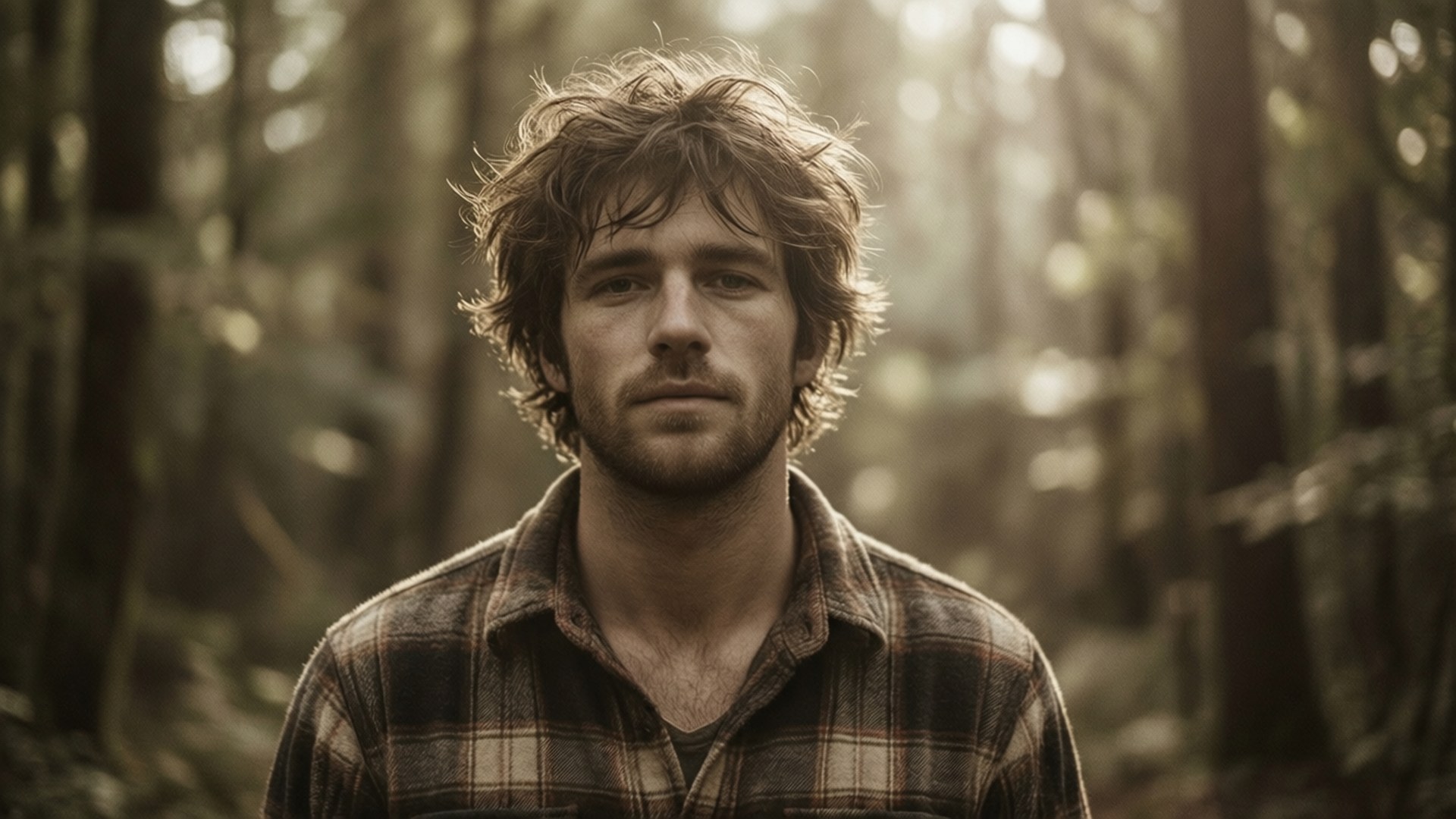Alex G, hazy forest, warm vintage tones, Full HD Desktop Wallpaper