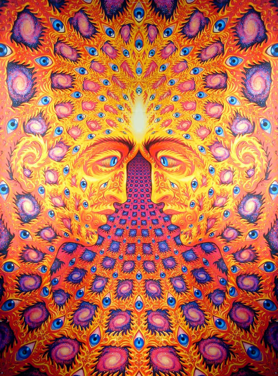 Alex Grey, psychedelic, symmetrical, SD Phone Wallpaper