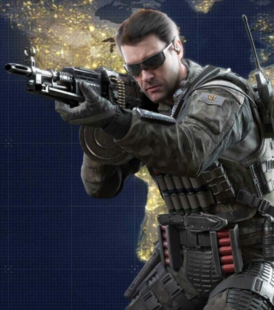 Alex Mason, tactical gear, heavy machine gun, SD Phone Wallpaper