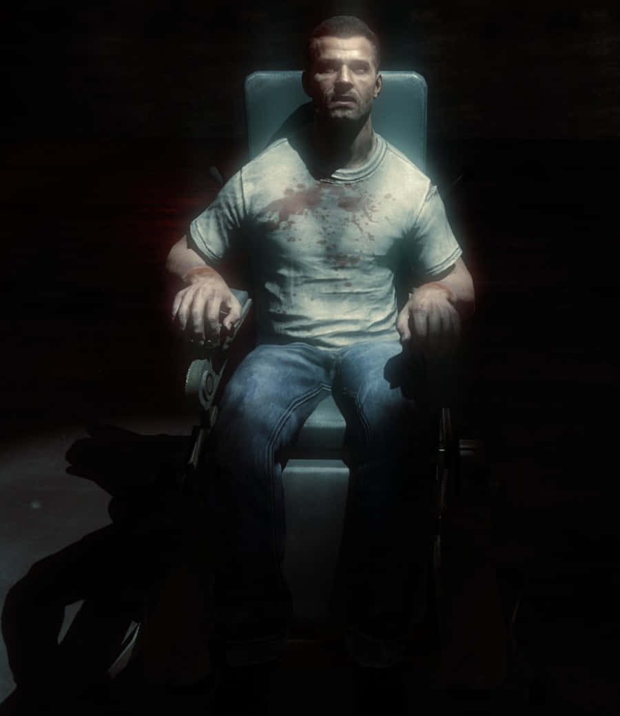 Alex Mason, bloodstained shirt, dramatic lighting, SD Phone Wallpaper