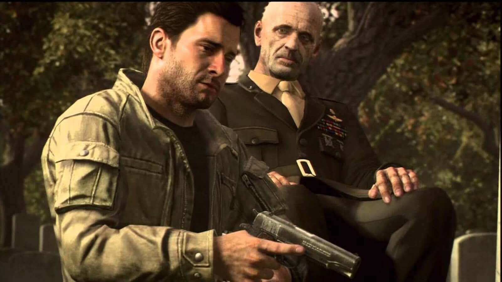 Alex Mason, forest, pistol, HD Desktop Wallpaper