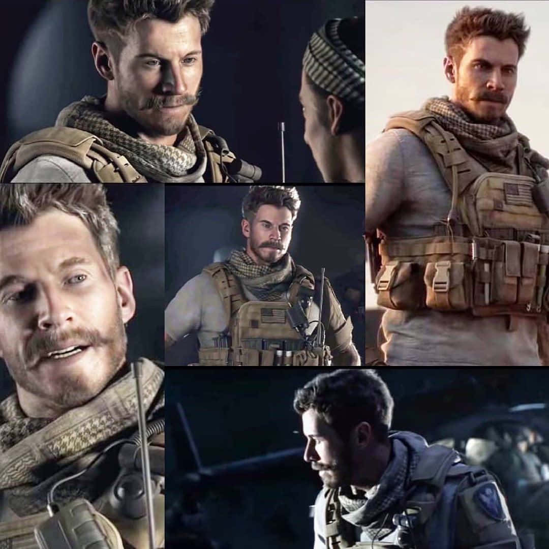 Alex Mason, soldier, mustache, SD Desktop Wallpaper