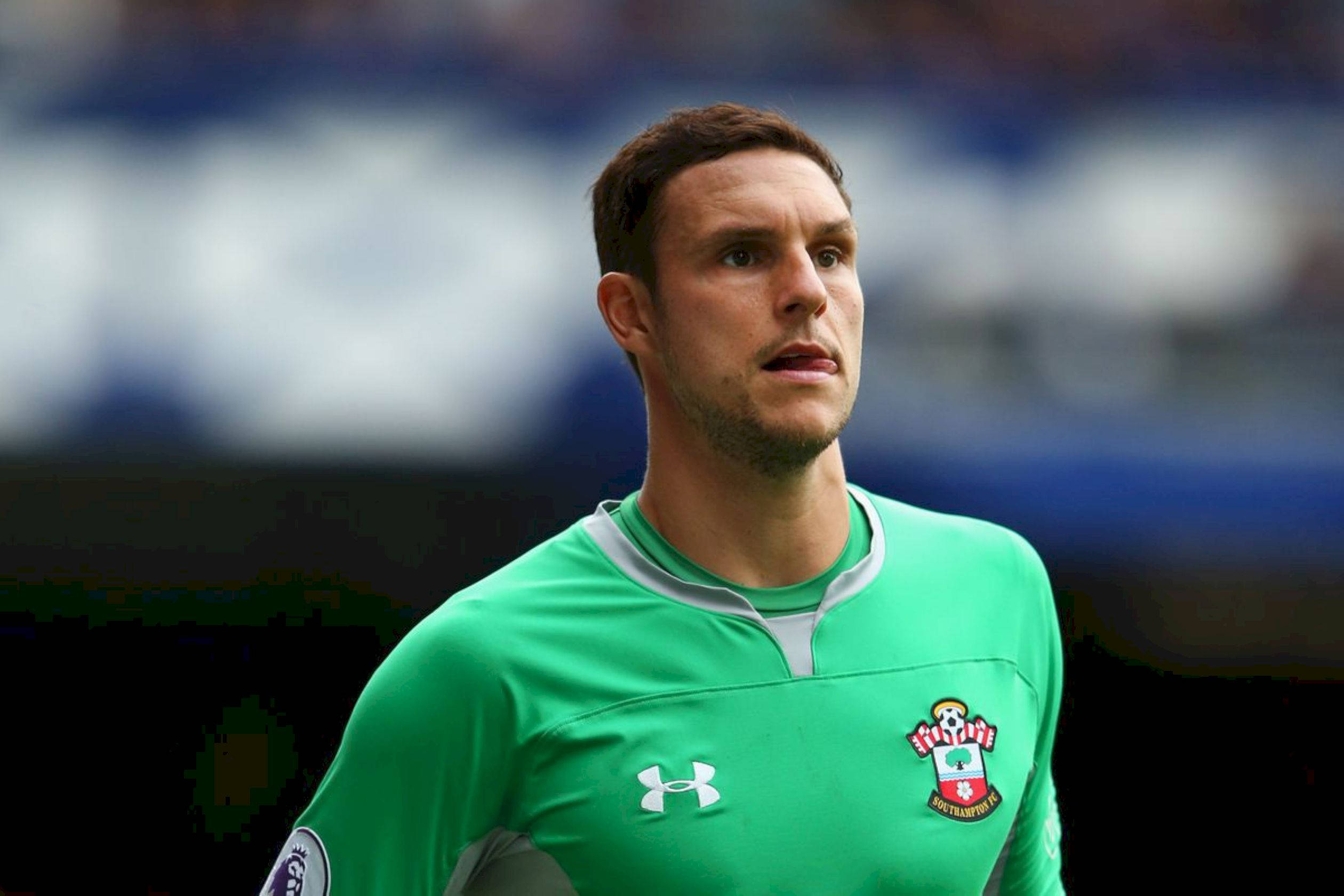 Alex McCarthy, green shirt, soccer goalkeeper, Full HD Desktop Wallpaper
