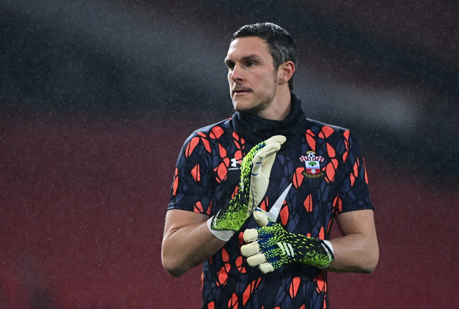 Alex McCarthy, black and orange jersey, patterned jersey, HD Desktop Wallpaper