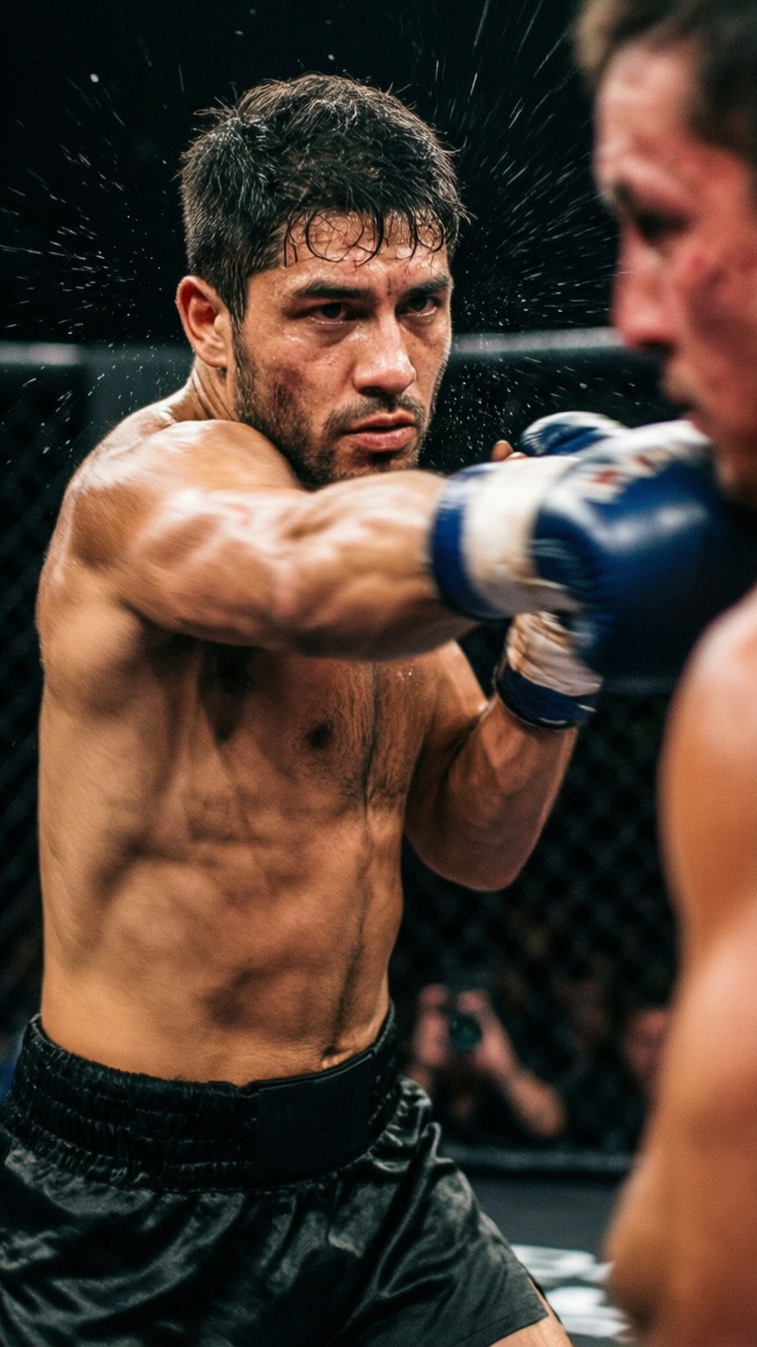 Alex Perez, punch, motion blur, Full HD Phone Wallpaper