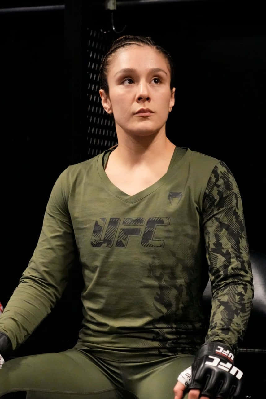 Alexa Grasso, olive UFC gear, gloves, HD Phone Wallpaper