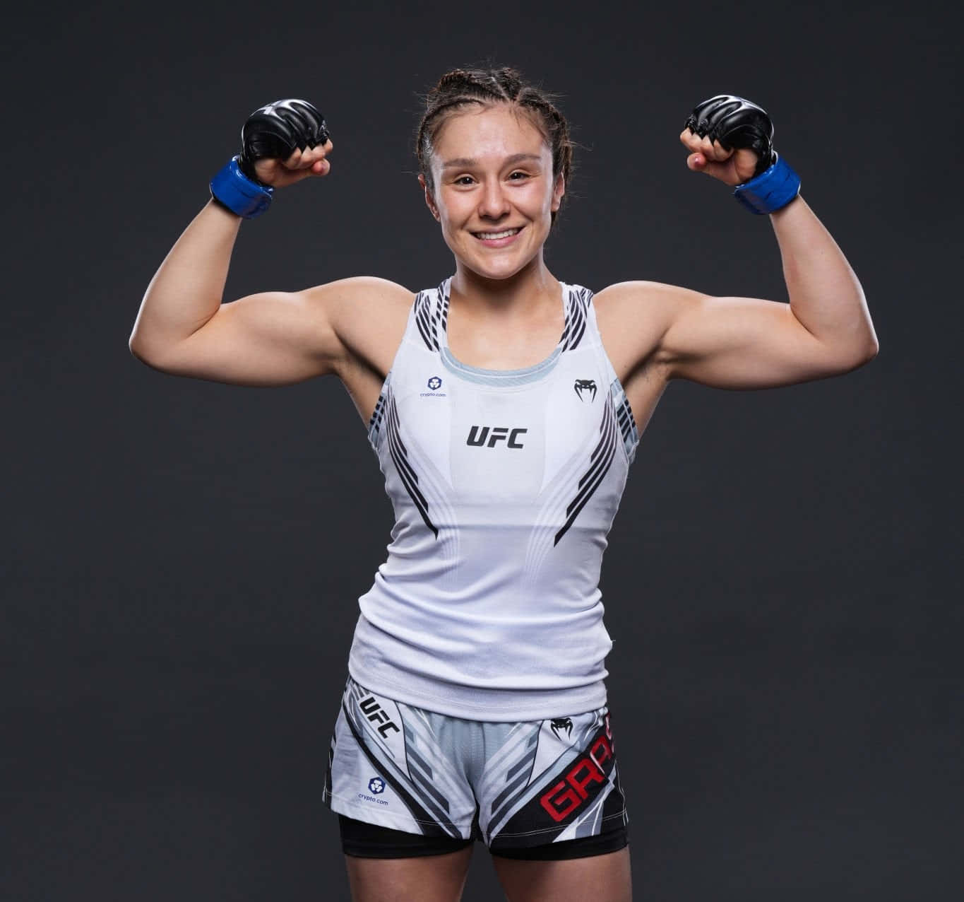Alexa Grasso, UFC gear, smiling female MMA fighter, HD Desktop Wallpaper