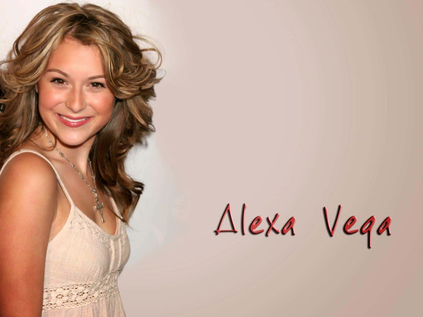 Alexa Penavega, cream lace top, soft beige background, HD Desktop Wallpaper