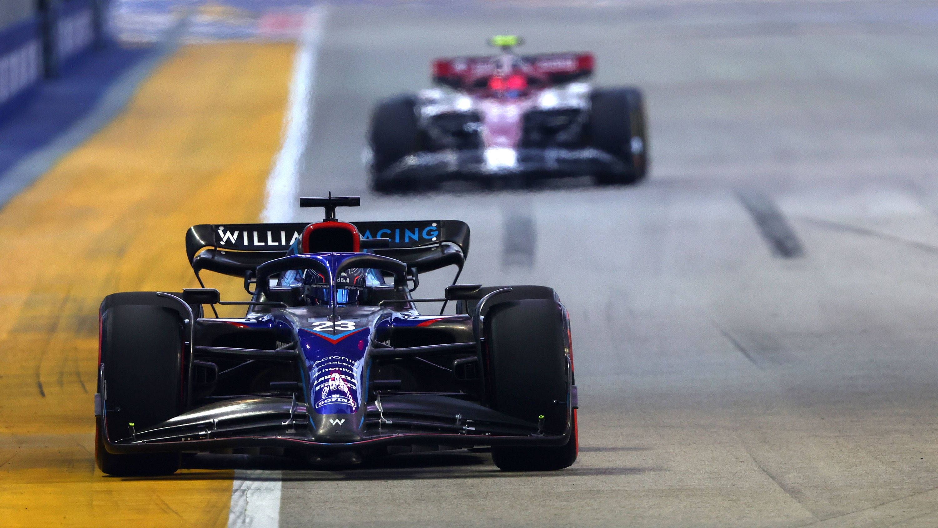 Alexander Albon, Formula 1 car, number 23, 2K Desktop Wallpaper