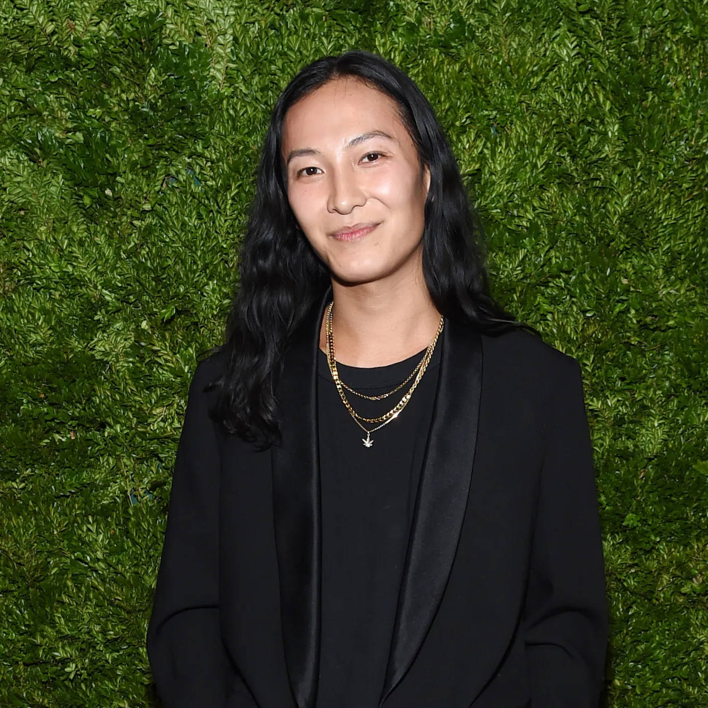 Alexander Wang, leafy green background, lush green hedge wall, HD Desktop Wallpaper
