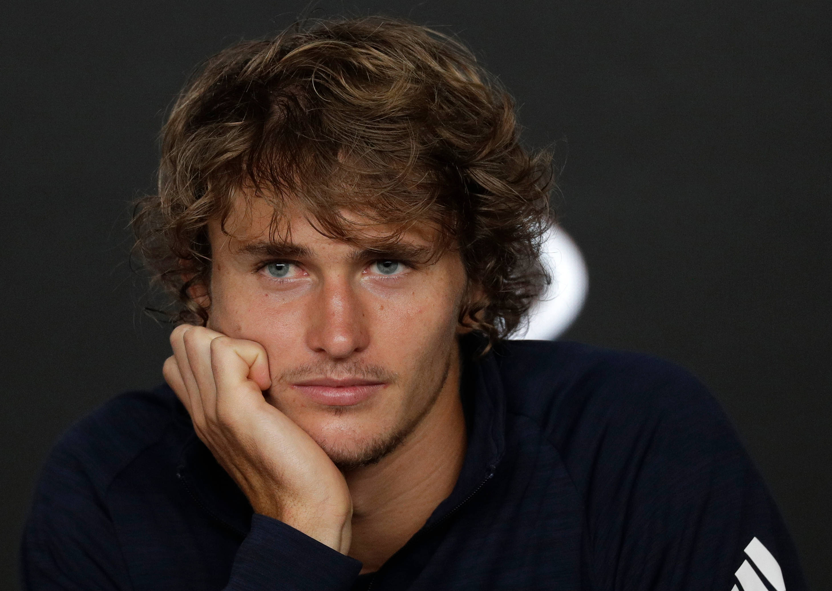 Alexander Zverev, post game interview, tousled brown hair, 2K Desktop Wallpaper