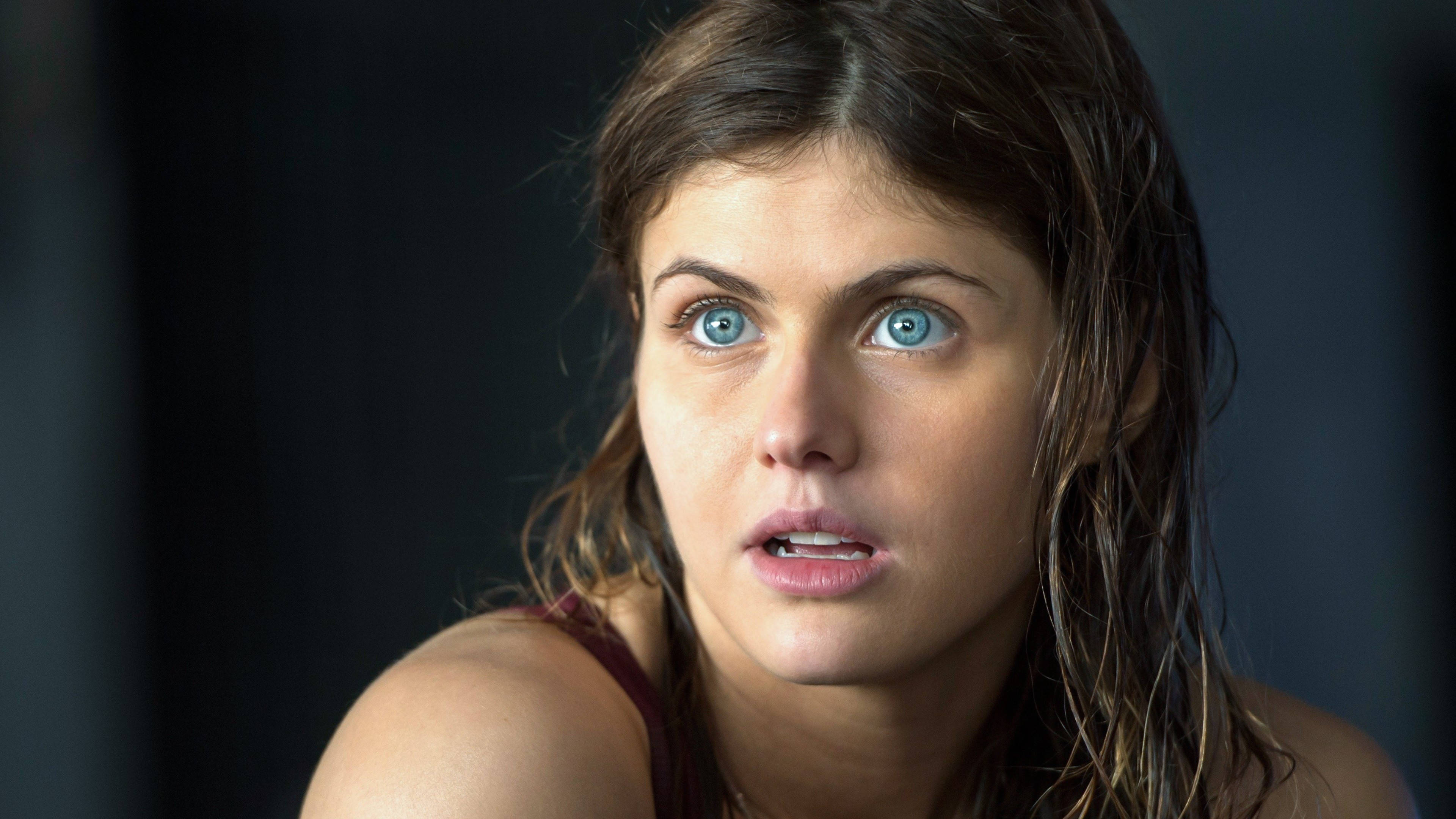 Alexandra Daddario, 4K, wet hair, 4K Desktop Wallpaper