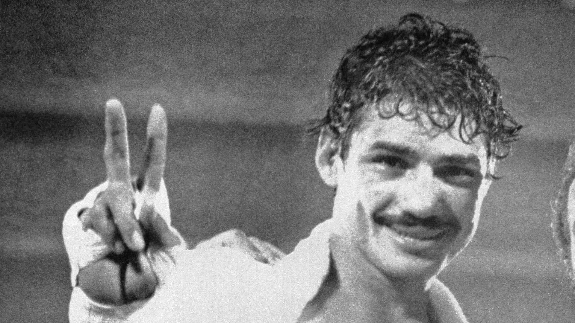 Alexis Arguello, curly hair, mustache, Full HD Desktop Wallpaper