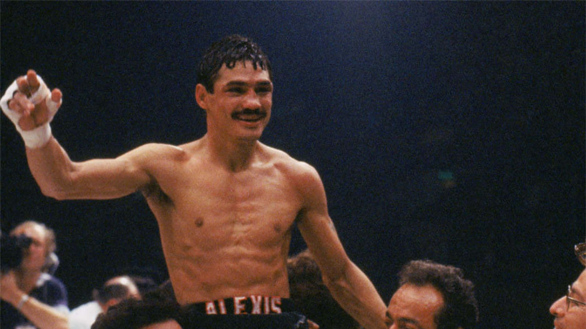 Alexis Arguello, mustache, gloved fist, Full HD Desktop Wallpaper