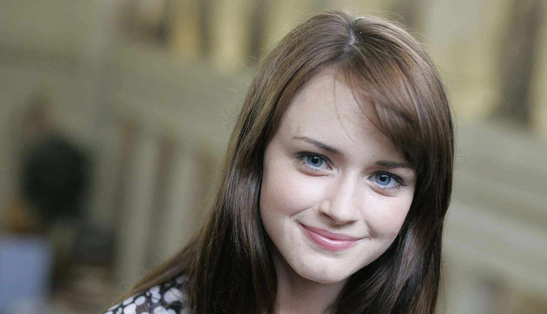 Alexis Bledel, brown hair, blue eyes, HD Desktop Wallpaper