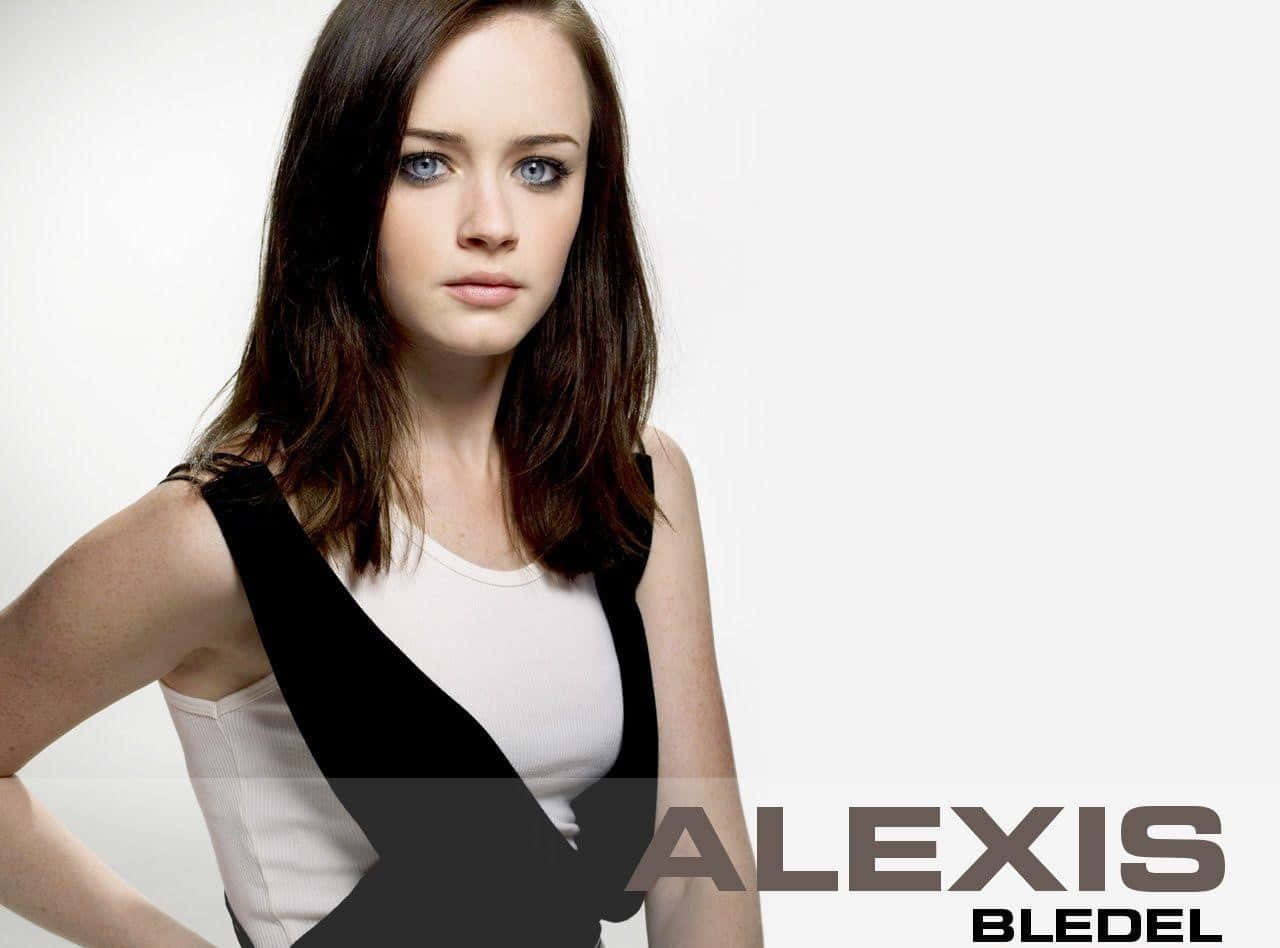 Alexis Bledel, blue eyes, dark hair, HD Desktop Wallpaper