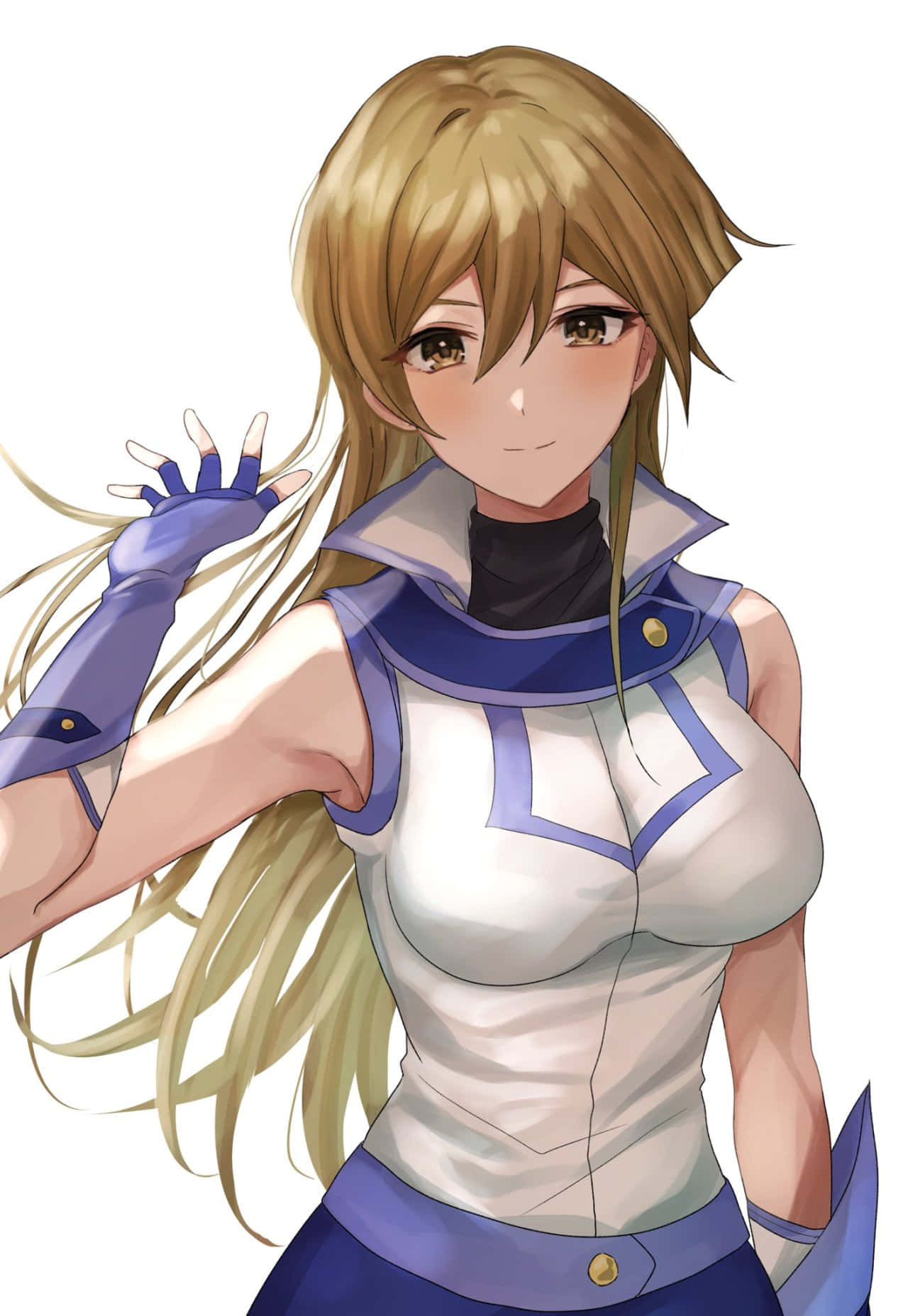 Alexis Rhodes, blonde hair, blue gloves, HD Phone Wallpaper