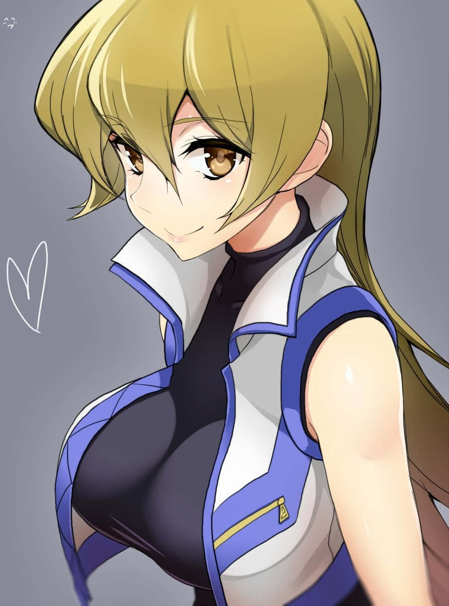 Alexis Rhodes, blue and white sleeveless jacket, blonde hair, SD Phone Wallpaper