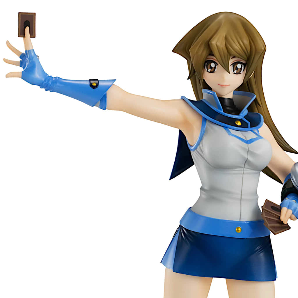 Alexis Rhodes, blue and gray outfit, holding cards, SD Desktop Wallpaper